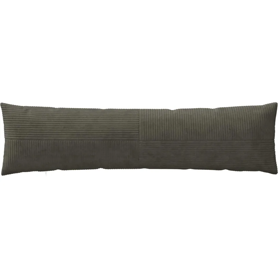 vidaXL Kussensloop 2 st ALMELO Antracietkleurig 40 x 145 cm corduroy, foto 2