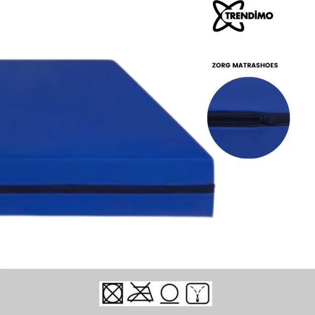 Trendimo Matrashoes Incontinentie - Waterdicht - 90x200 cm 18/20 cm dik Blauw
