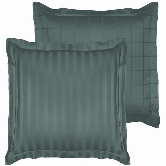 De Witte Lietaer Kussensloop Zygo Atlantic - 63 x 63 cm - Groen - Katoen Satijn