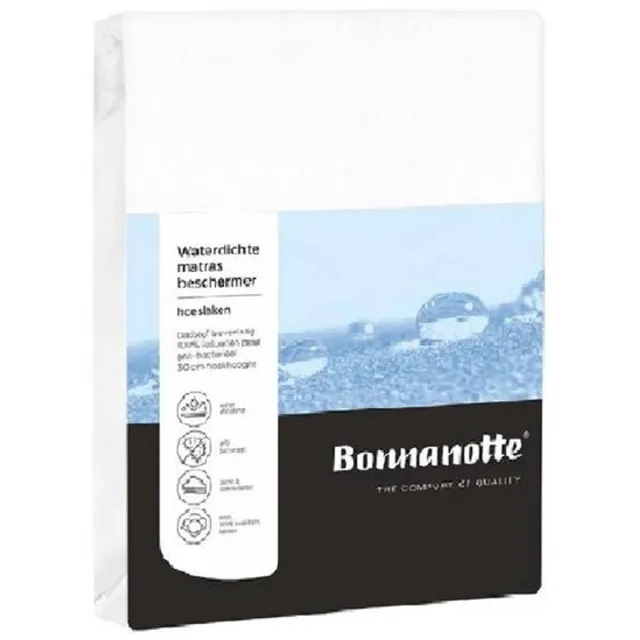 Bonnanotte Waterdichte Matrasbeschermer - Wit 160x200