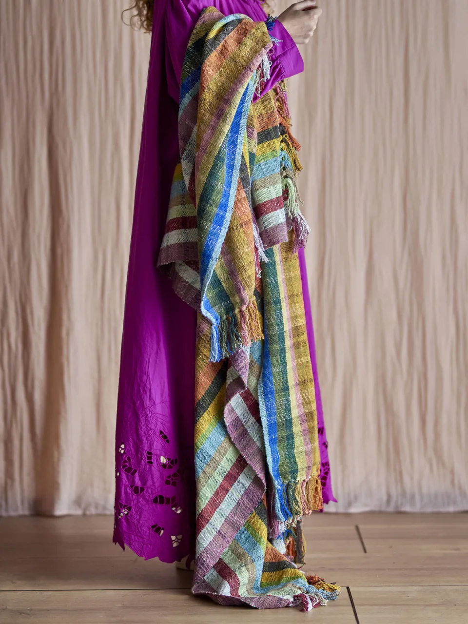 Bloomingville Elmy plaid meerkleurig multi, foto 4