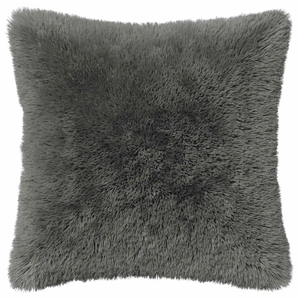 vidaXL Kussensloop 2 st HEERLEN Lichtgrijs 35 x 35 cm PV Fleece