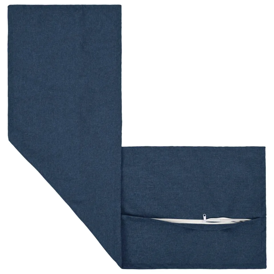 vidaXL Kussensloop HOUTEN Blauw 40 x 145 cm Faux Linnen, foto 4