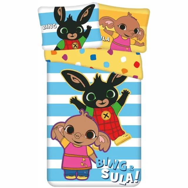 Bing Bunny Dekbedovertrek Sula - 140 x 200 cm / 70 x 90 cm - Katoen Multi kleuren