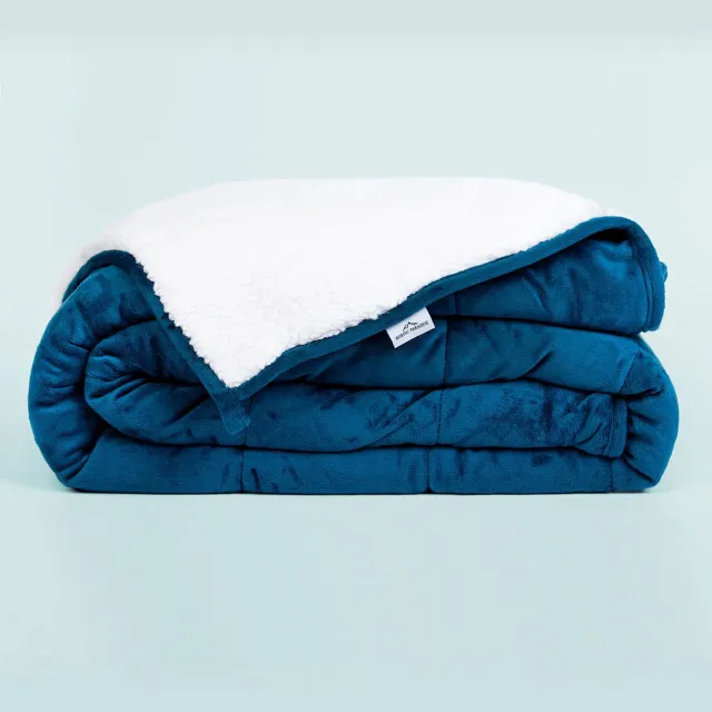 Nordic Paradise Cozy Verzwaringsdeken – 9.0kg – Weighted Blanket – Verzwaarde Deken – Zwaartedeken – Warm – 150x200 cm – Donkerblauw Donkerblauw - 9.0kg
