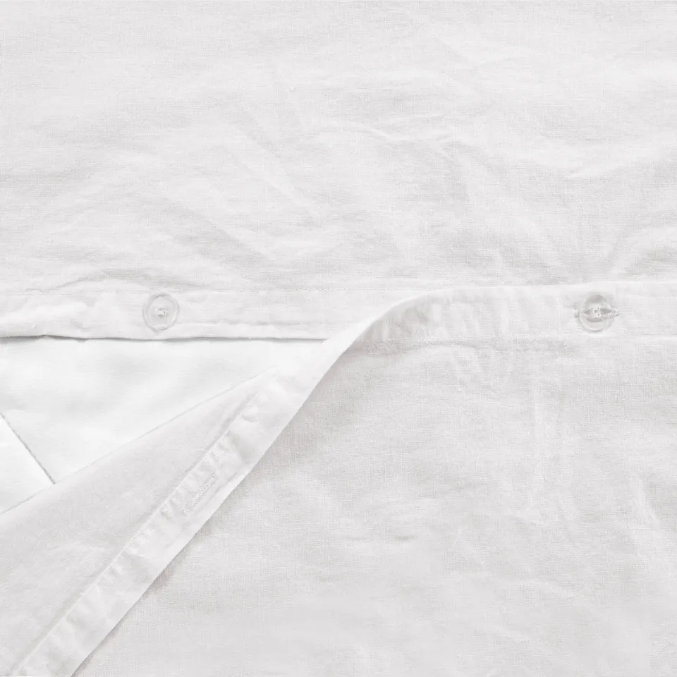 NOUS Living Stonewashed katoenen dekbedovertrek off-white, foto 6