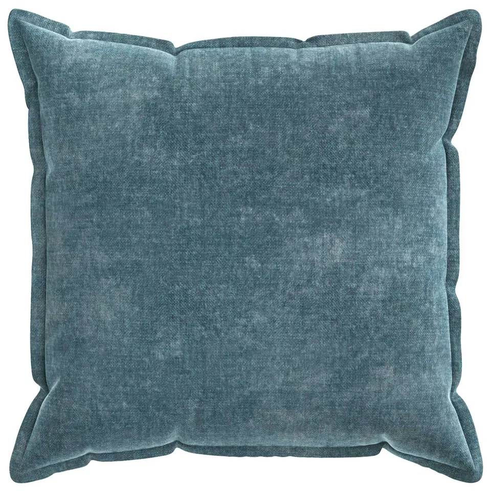 vidaXL Kussensloop 6 st HOUTEN Blauw 70 x 70 cm Chenille Stof