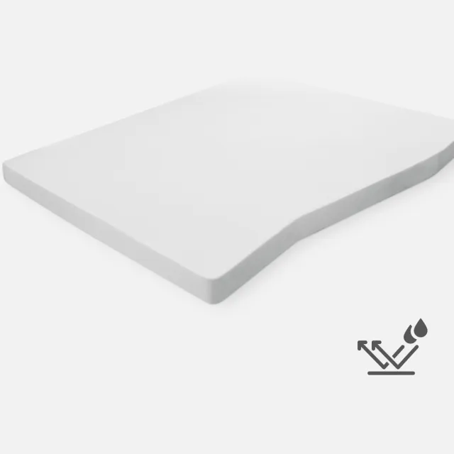 Walra Travel Textiles Matrasbeschermer Waterdicht (hefbed/dwarsbed) - Voor camper of caravan Wit