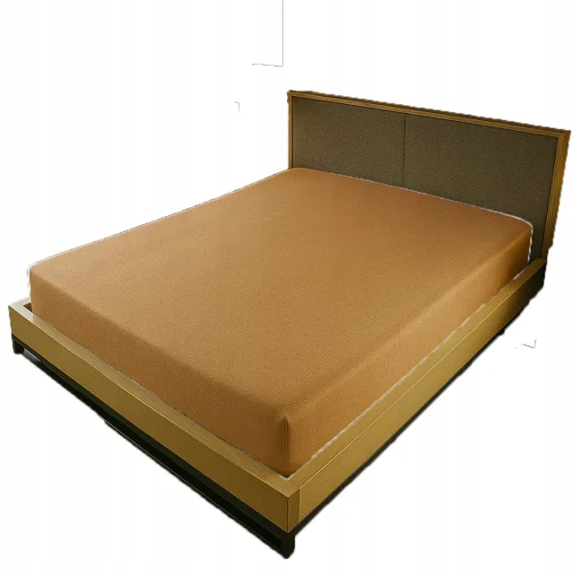 Kam-Pol Jersey Hoeslaken met Elastiek 60x120 cm Cappuccino