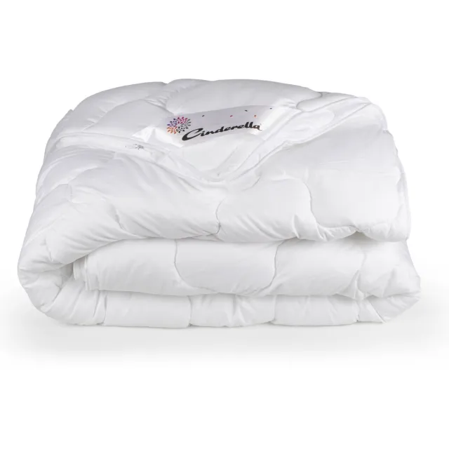 Cinderella Ambient Dekbed 4-seizoenen - 2 Persoons - Synthetische Vulling - Microfibre Tijk - Anti-allergie - 260x220 cm Wit