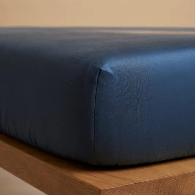 Coco & Cici TENCEL Twill Hoeslaken Donker Blauw - 90x200x30