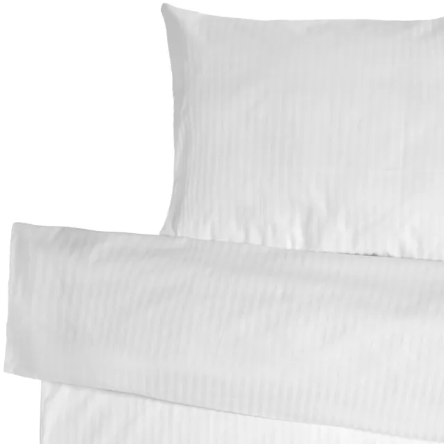 ERWIN M. Dekbedovertrekset Venedig 10 mm hotelsluiting; 135x200 cm (BxL), 80x80 cm (LxB); wit