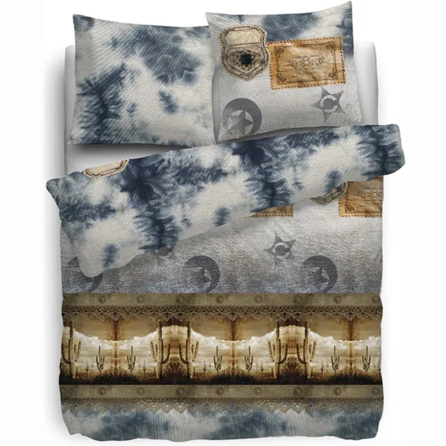 Refined HNL Refined Denim Dekbedovertrek - Lits-jumeaux - 240x200/220 cm - Blauw