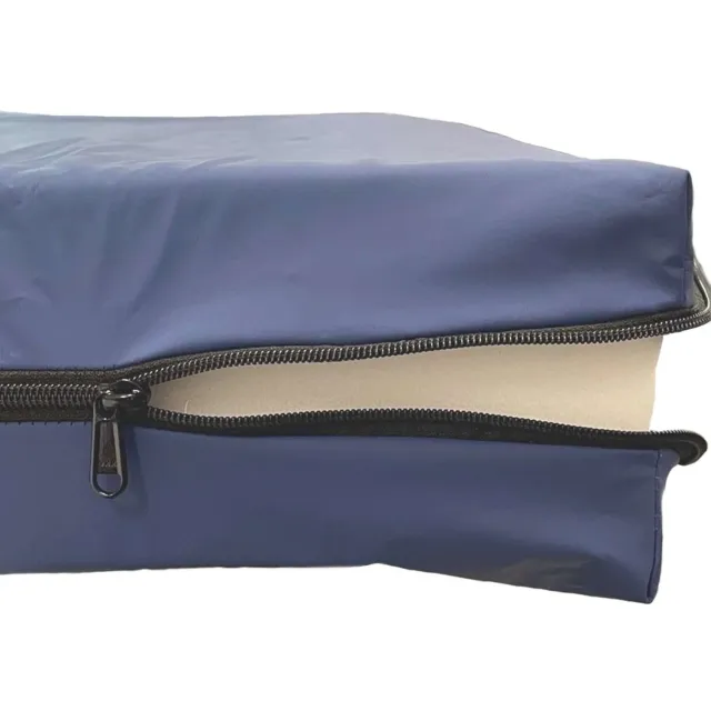 MatrasDirect Waterdichte Matrashoes met Rits 18 t/m 20 cm - 90x200 Blauw