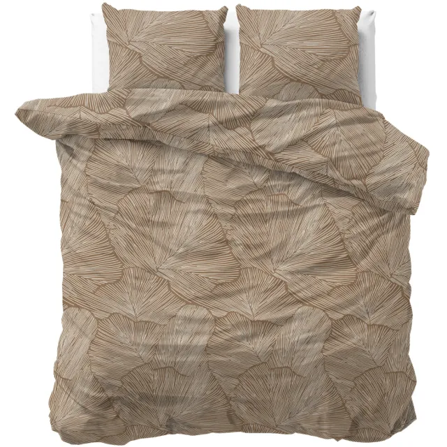 Sleeptime katoenen dekbedovertrek 2-persoons (200x220 cm) beige