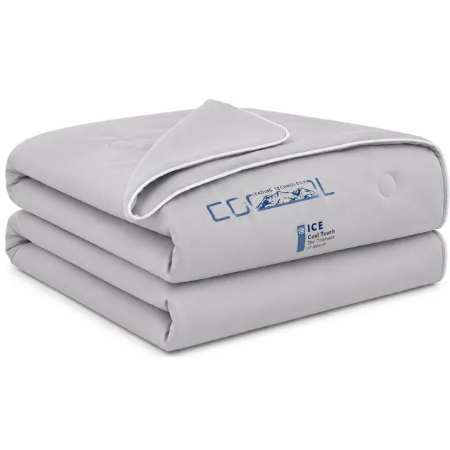 MeiLun Home Frost Veil Koel Zomerdekbed zonder overtrek 150x200 cm – Dekbed – Glacier Grey – Zacht Lichtgewicht Dekbed