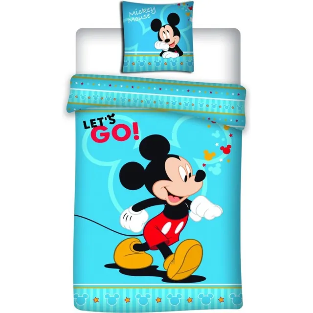 Disney Mickey Dekbedovertrek - 1 kussensloop - Polyester Blauw