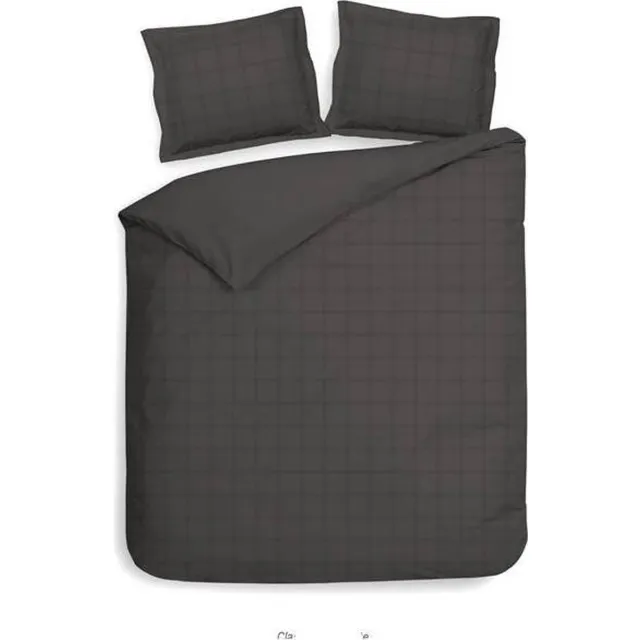 Heckett & Lane Heckettlane Diamante - Dekbedovertrek - Dark Gull Grey