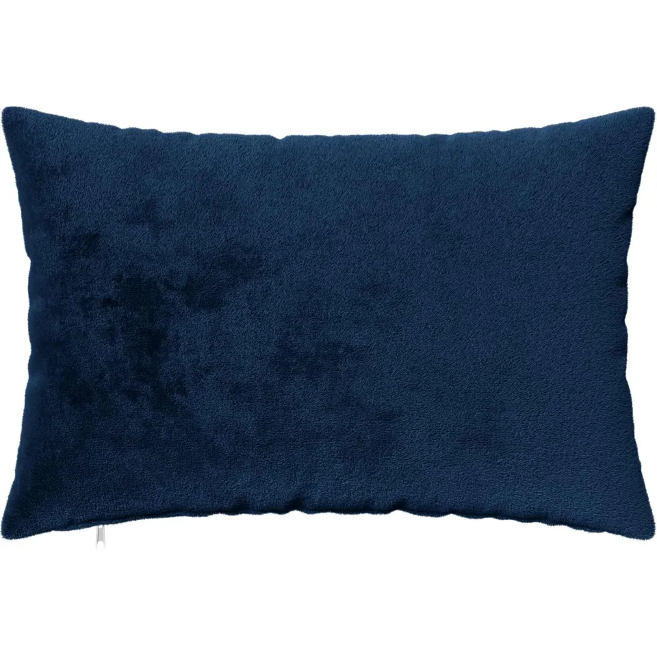 vidaXL Kussensloop 6 st HEERLEN Marineblauw 50 x 80 cm Flanel, foto 3