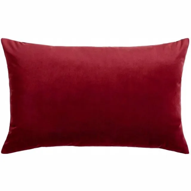art+design Decoratieve Kussenhoes 45x35 cm Velours Rood - Zacht & Stijlvol