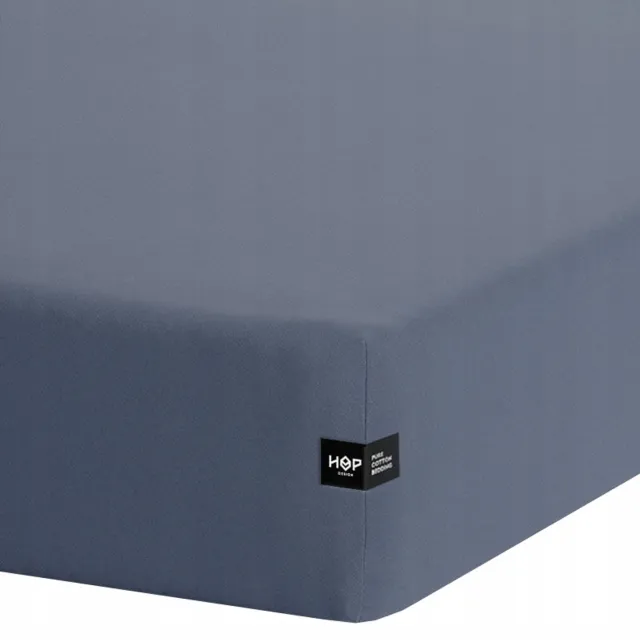 HOP Design Hoeslaken - 100% Katoen - Donkerblauw