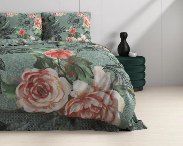 Dreamhouse Dekbedovertrek Diana Green - 240x200/220 groen