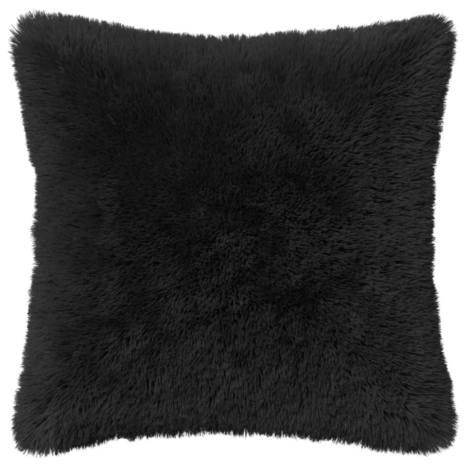 vidaXL Kussensloop 12 st HEERLEN Zwart 40 x 40 cm PV Fleece
