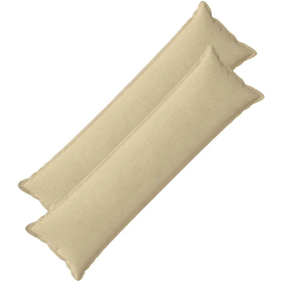 vidaXL Kussensloop 2 st HOUTEN Grijs groen 40 x 145 cm corduroy, foto 3