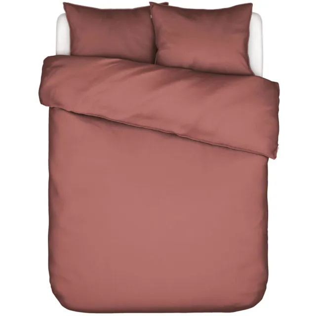Essenza Minte satijnen dekbedovertrek dusty rose