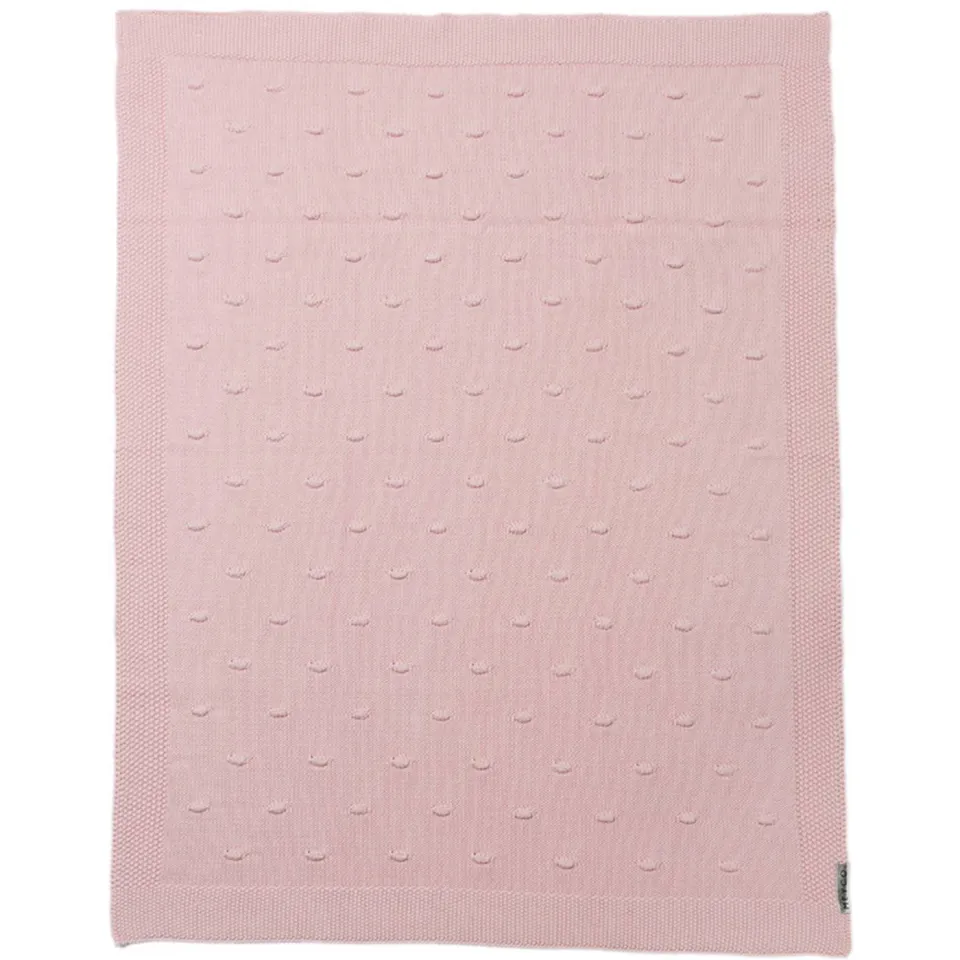 Meyco Knots wiegdeken roze, foto 2