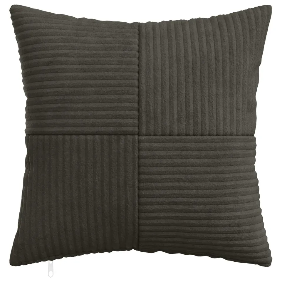 vidaXL Kussensloop 6 st ALMELO Antracietkleurig 50 x 50 cm corduroy Anthraciet