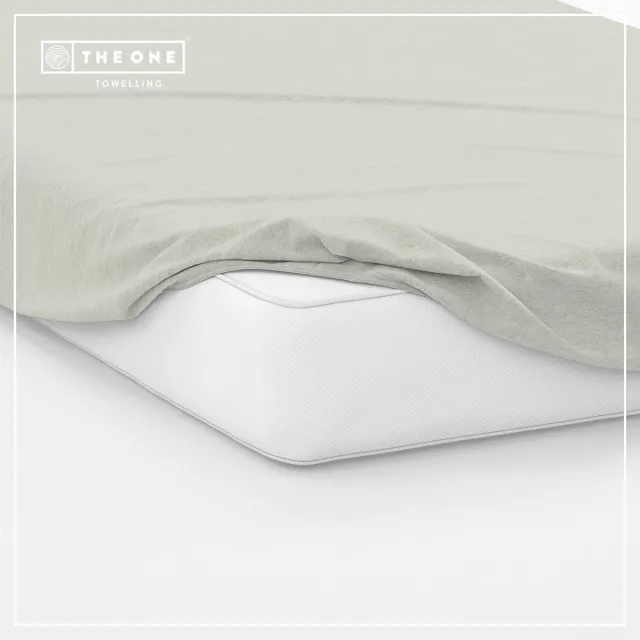 The One Towelling The One Bedding Hoeslaken - 200 x 220 cm - Extra breed - Katoen/Satijn - Crème