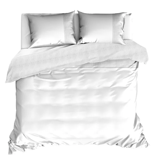 Livello Dekbedovertrek Seersucker White 1 persoons