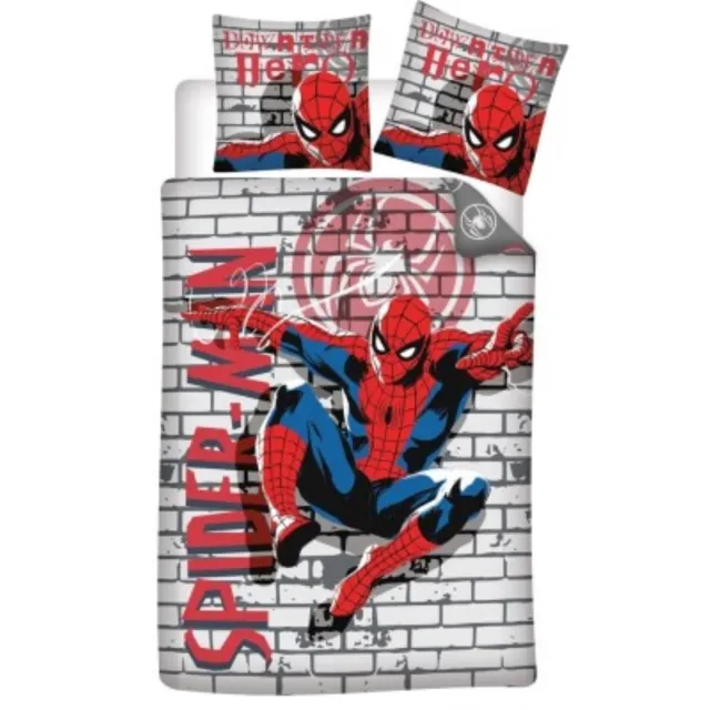 Spider-Man Dekbedovertrek, Downtown Hero - Polykatoen Multicolor