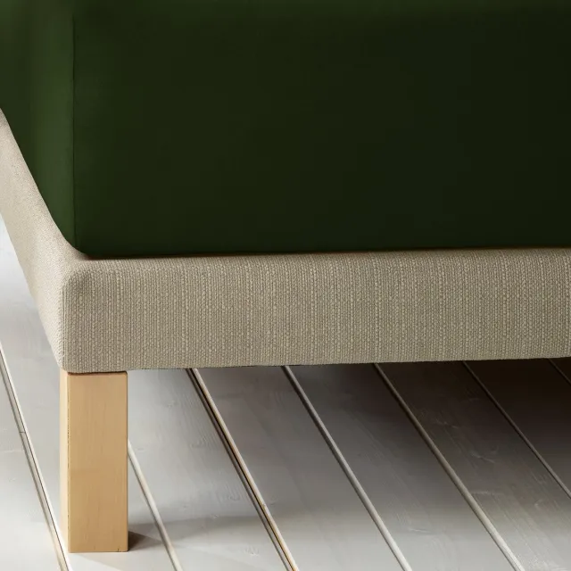 De Witte Lietaer Hoeslaken Laurence Kahki - 140 x 200/220 x h 30 - Katoen Flanel Multi