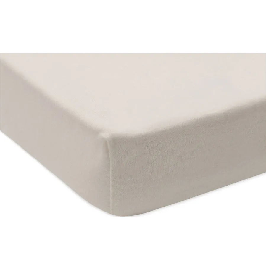 Jollein jersey kinderbed hoeslaken Milky Coffee/Ivory - bruin/offwhite (set van 2), foto 2