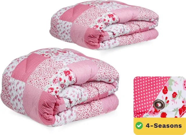 Zelesta Wonderbed 4 Seasons Double - Patchwork Pink 240x200cm