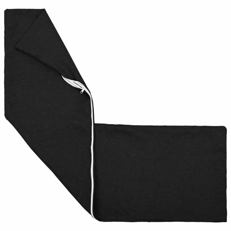 vidaXL Kussensloop HEERLEN Zwart 40 x 145 cm Stof, foto 4