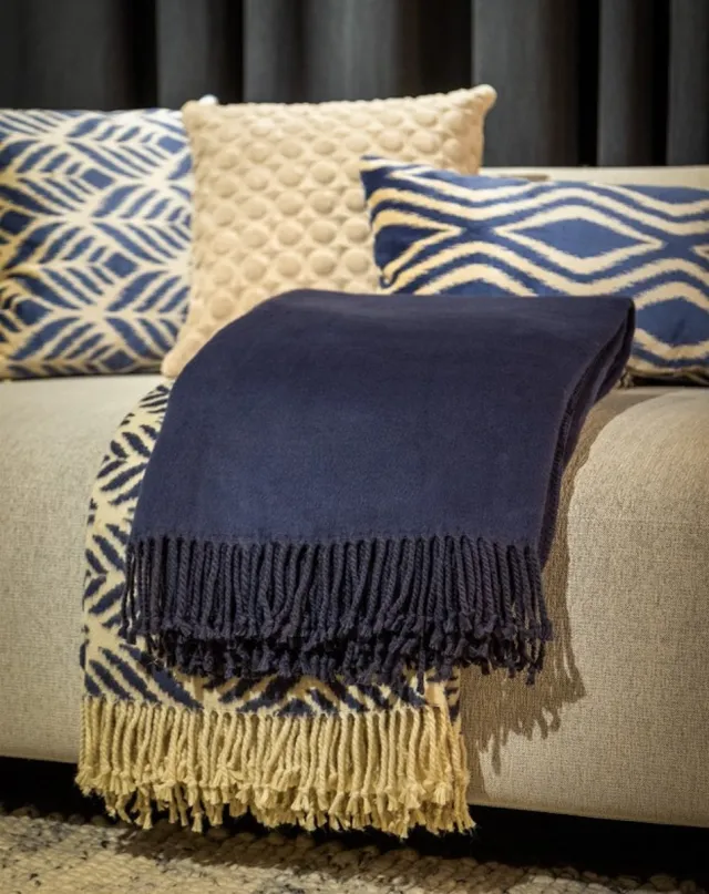 Hoii ANNABELLA | plaid 150x200 cm | Insignia Blue | blauw | Hoii Marineblauw