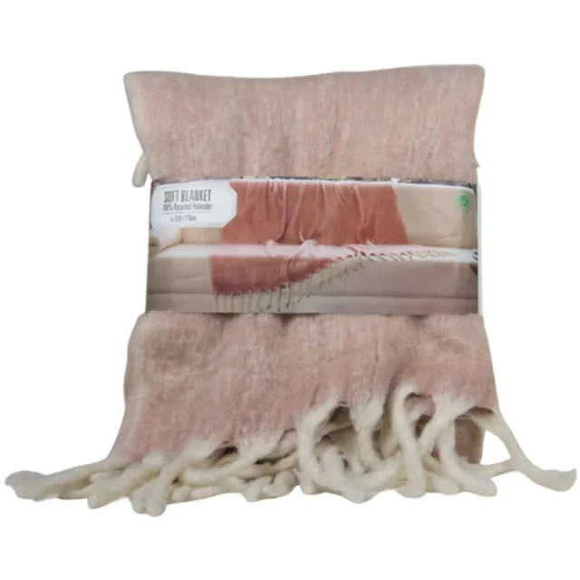 CuddleCo CuddleEco Plaid Roze – 130×170 cm – Duurzaam & Zacht