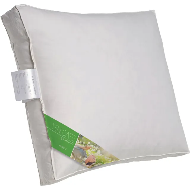 Ten Cate Hoofdkussen - Kussen - Slaapkussen - Gerecycled Dons - Nekklachten - Katoenen tijk - Medium - 60x70 cm Wit