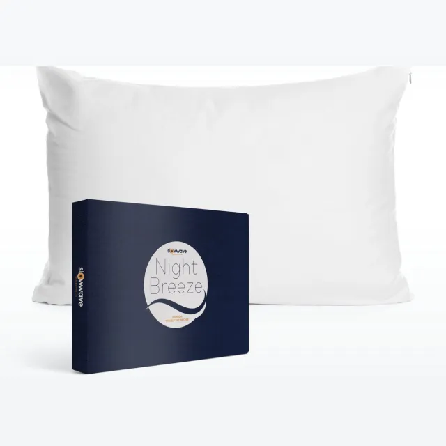 Slowwave NightBreeze kussensloop - 100% TENCEL™ lyocell - Zacht en comfortabel - Beschermt de gezichtshuid - Vochtregulerend - Hypoallergeen en antibacterieel - Kleur: Arctic White - Formaat: 60 x 70cm Arctic White (single pack)