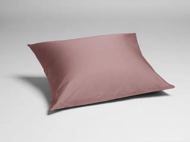 Yumeko kussensloop katoensatijn poederroze 70x90 - Bio, eco & fairtrade - 1 stuk Blush Rose
