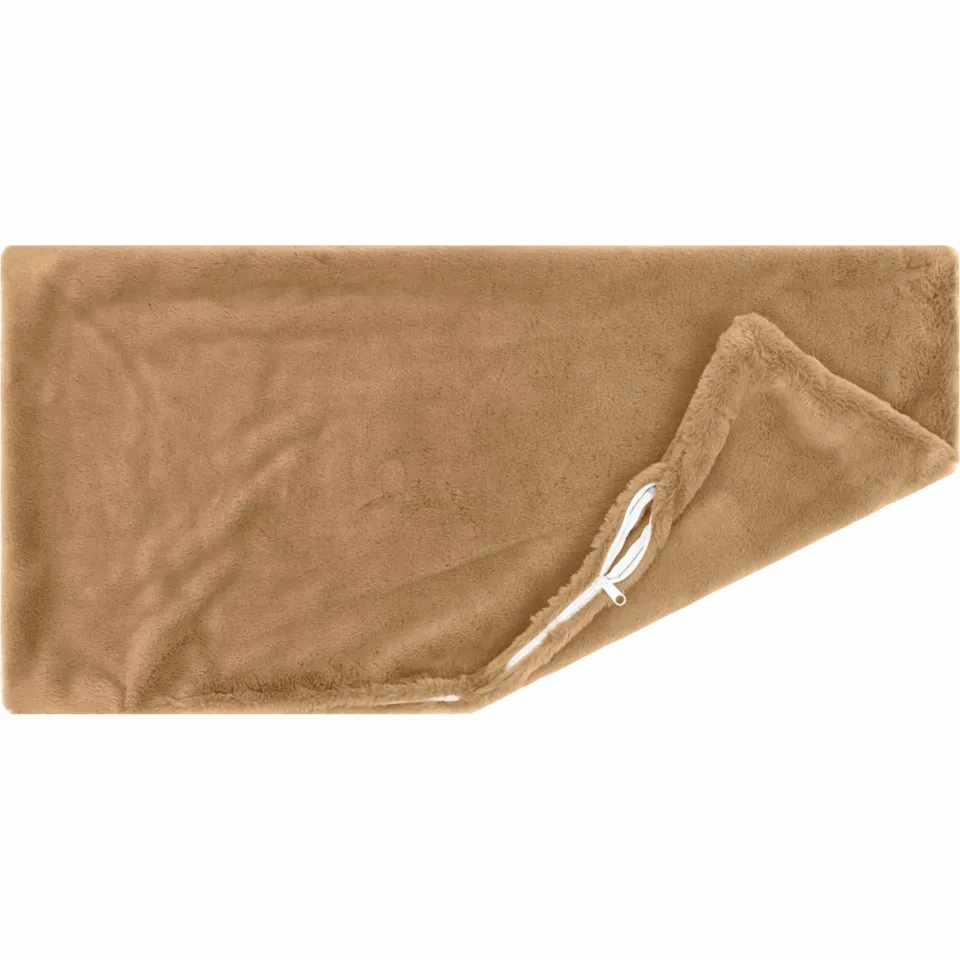vidaXL Kussensloop 12 st HEERLEN Taupe 40 x 80 cm Nep Konijnenbont, foto 4