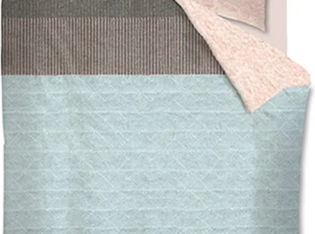 Oilily Pale Blush Kussensloop - 60x70 cm - Light Blue Blauw