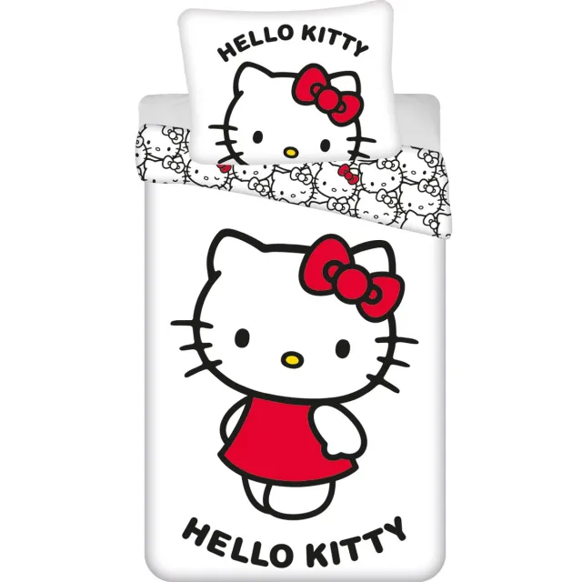 Hello Kitty & Friends Dekbedovertrek Classic - 140 x 200 cm + 70 x 90 cm - Katoen Wit