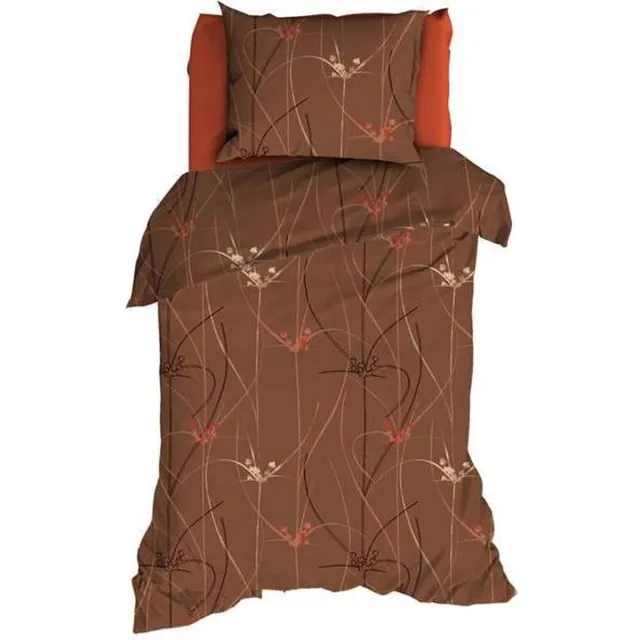 Satin D Or Satin d'Or Elsa - Dekbedovertrek - Eenpersoons - 140x200/220 cm - Bruin