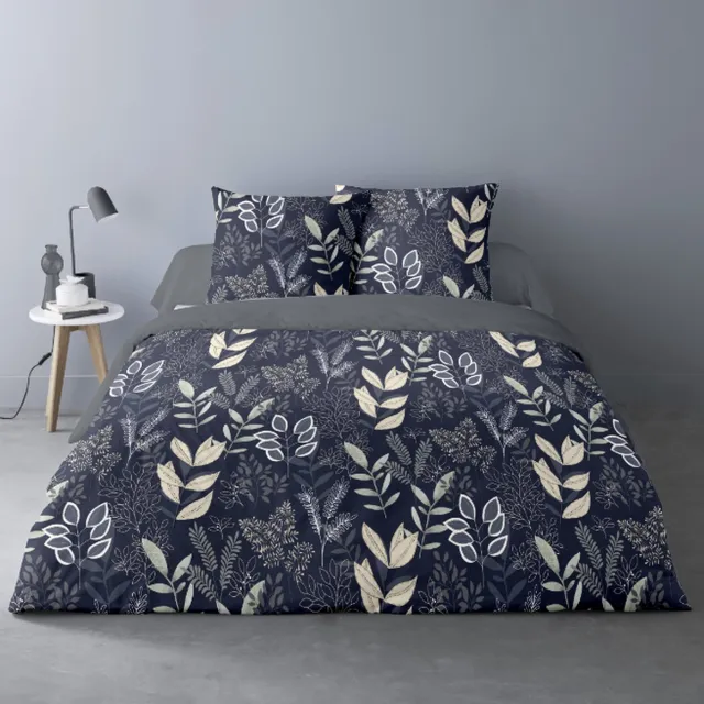 Better Nights Better Night - Luxe Polar Fleece Dekbedovertrek Gaia - 260x240 - warm - blauw - 2 kussenslopen 63x63