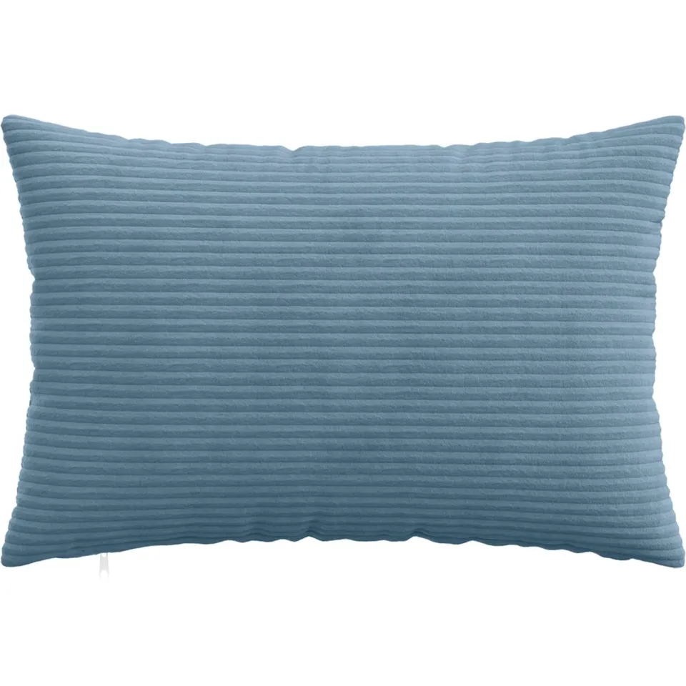 vidaXL Kussensloop 2 st HEERLEN Blauw 40 x 60 cm corduroy