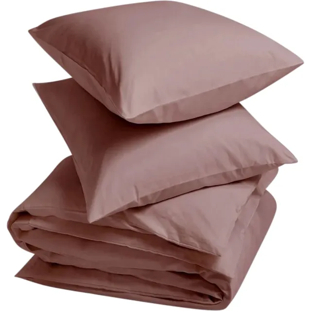 Yumeko dekbedovertrek katoen TENCEL™ poederroze 200x220 + 2/60x70 - Biologisch & ecologisch Blush Rose